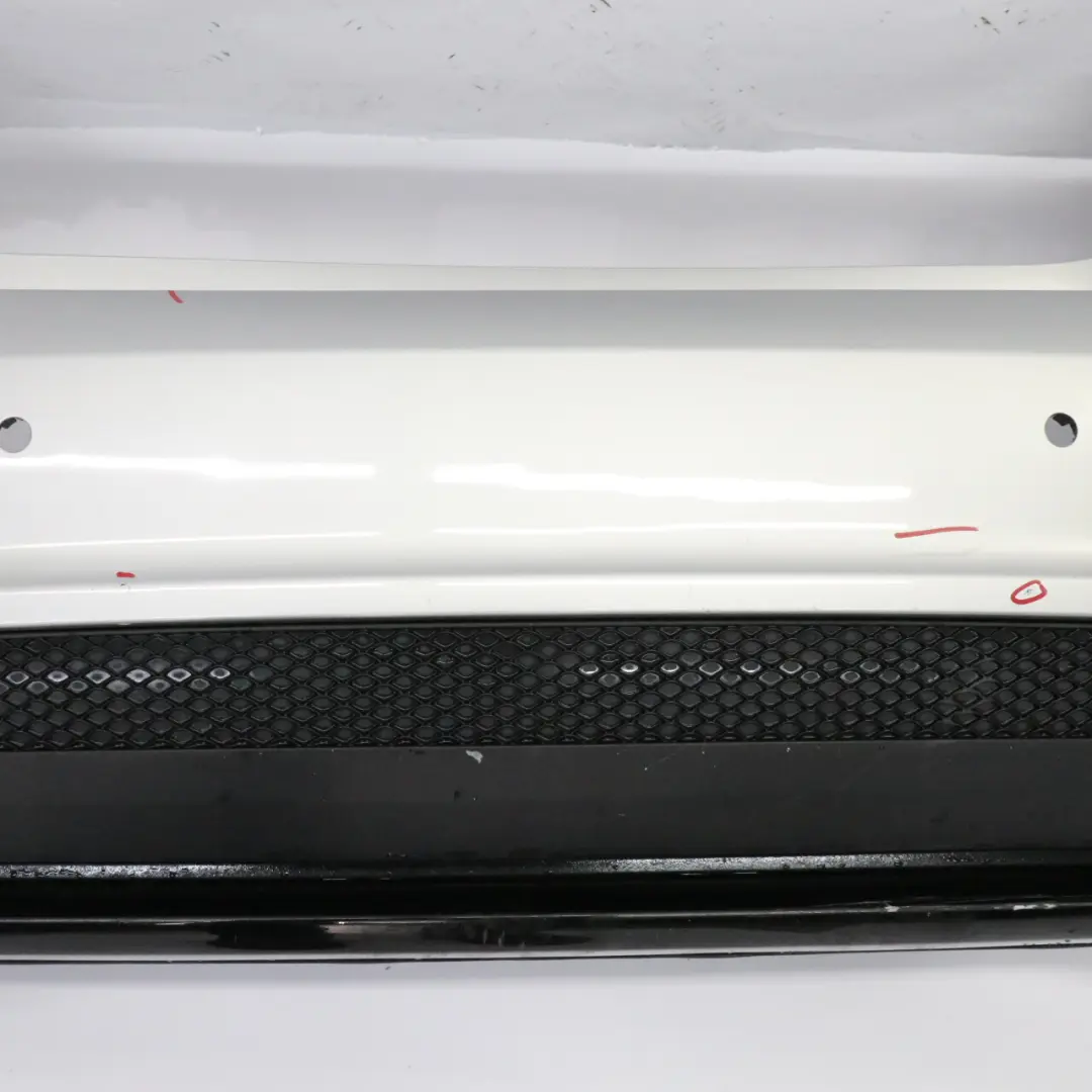 Bumper Rear Trim Panel AMG Polar Silver Metallic - 761 to Mercedes W176 with Part number A1768805840 Mercedes W176 Bumper Rear Trim Panel AMG Polar Silver Metallic - 761 - SKU A1768805840-PLS1 - Part number A1768805840