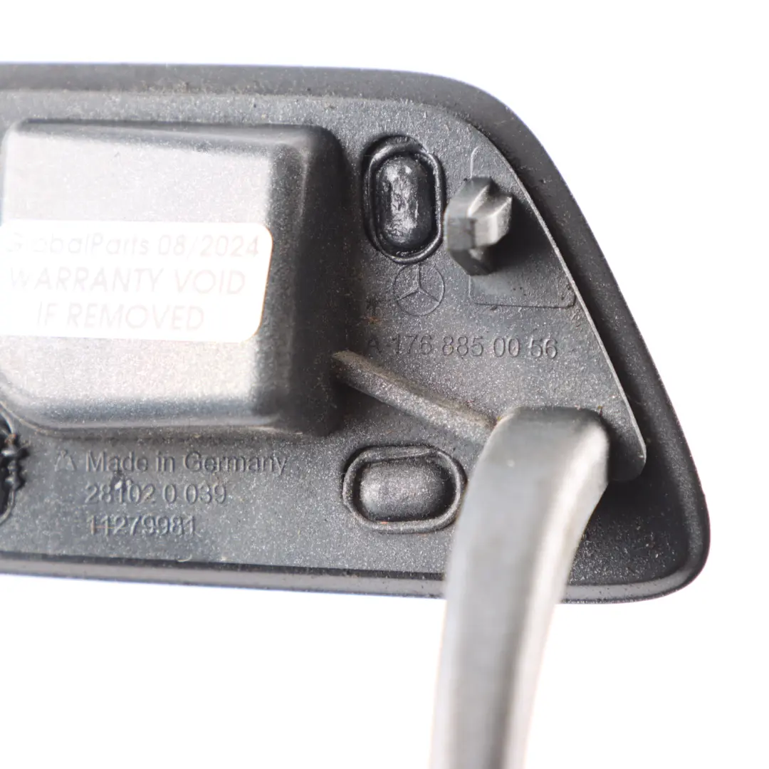 Front Bumper Left N/S Headlight Washer Cover Polar Silver - 761 to Mercedes W176 with Part number A1768851122 Mercedes W176 Front Bumper Left N/S Headlight Washer Cover Polar Silver - 761 - SKU A1768851122-PLS - Part number A1768851122