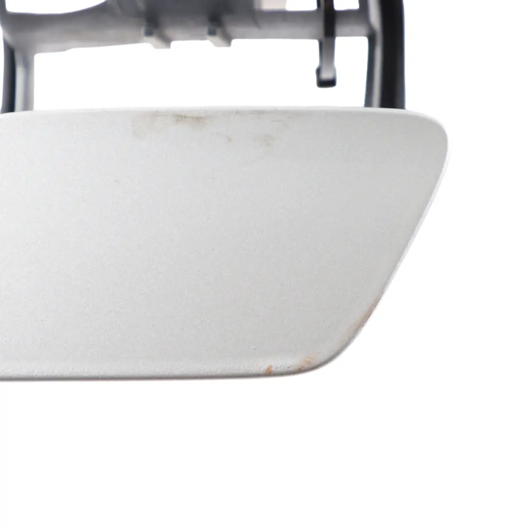 Front Bumper Left N/S Headlight Washer Cover Polar Silver - 761 to Mercedes W176 with Part number A1768851122 Mercedes W176 Front Bumper Left N/S Headlight Washer Cover Polar Silver - 761 - SKU A1768851122-PLS - Part number A1768851122