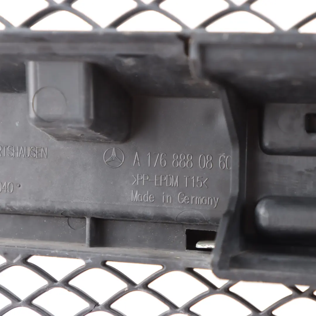 Front Grille Radiator Carrier Trim Cover to Mercedes W176 AMG with Part number A1768880860 Mercedes W176 AMG Front Grille Radiator Carrier Trim Cover - SKU A1768880860 - Part number A1768880860