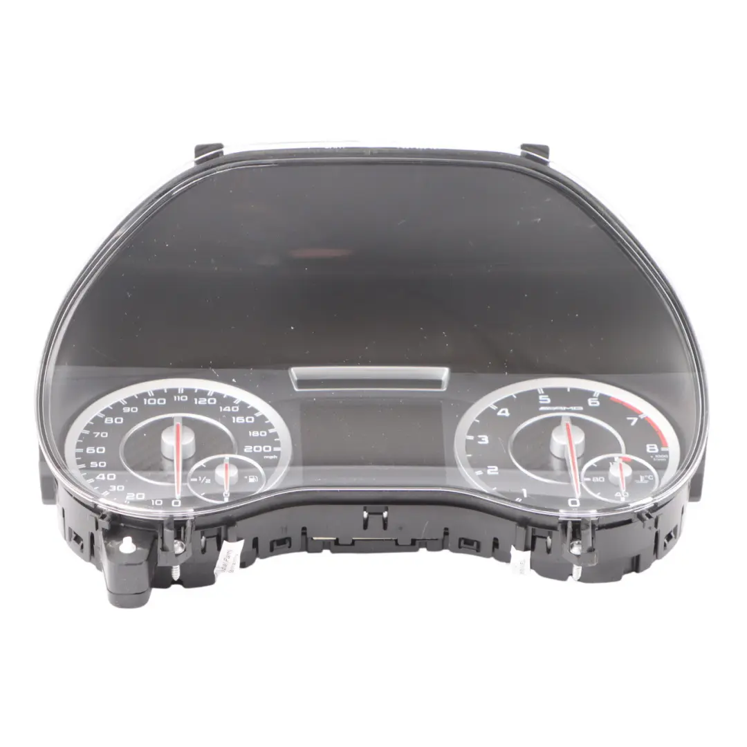 A45 AMG Instrument Cluster Speedo Clocks Automatic to Mercedes W176 with Part number A1769005803 Mercedes W176 A45 AMG Instrument Cluster Speedo Clocks Automatic - SKU A1769005803 - Part number A1769005803