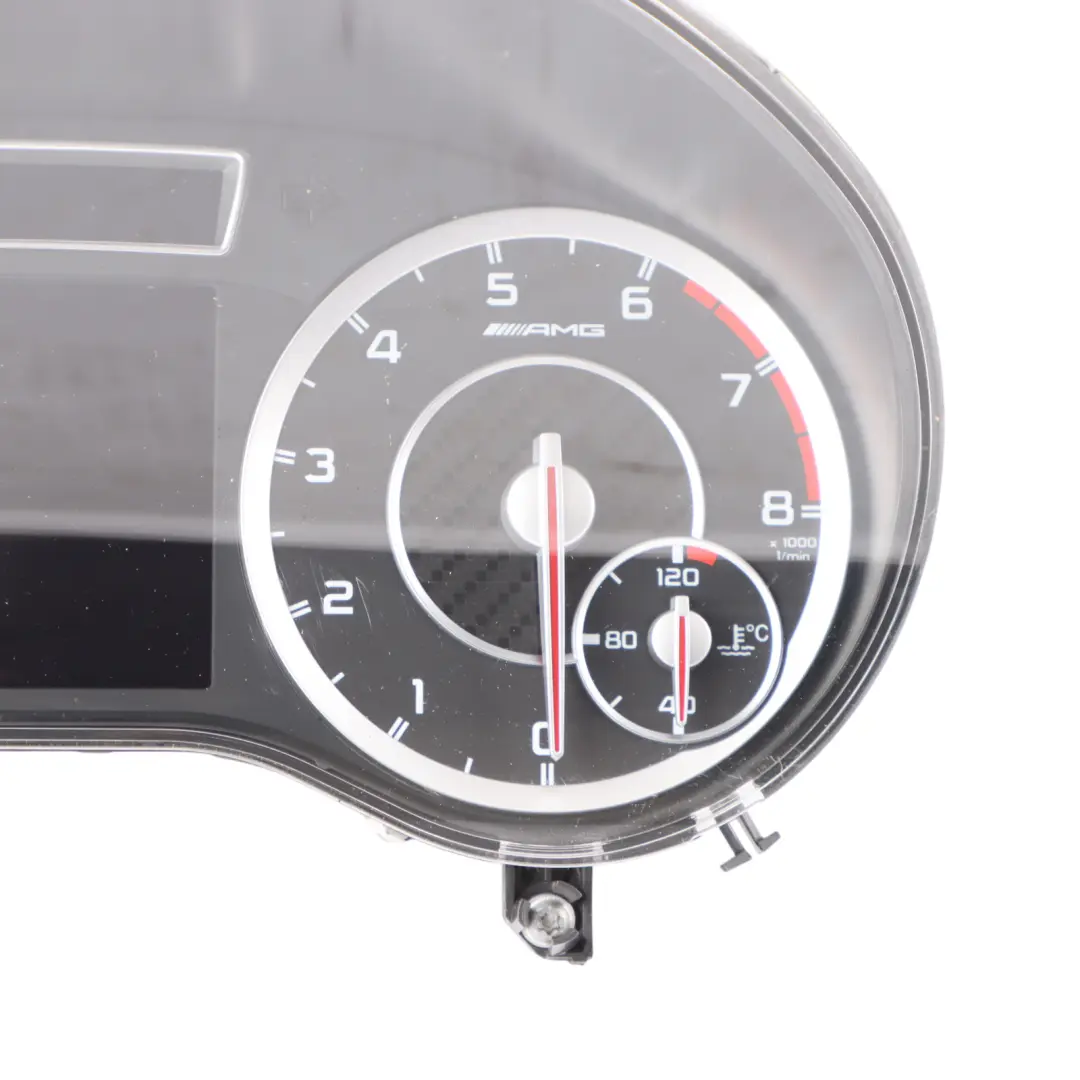 A45 AMG Instrument Cluster Speedo Clocks Automatic to Mercedes W176 with Part number A1769005803 Mercedes W176 A45 AMG Instrument Cluster Speedo Clocks Automatic - SKU A1769005803 - Part number A1769005803