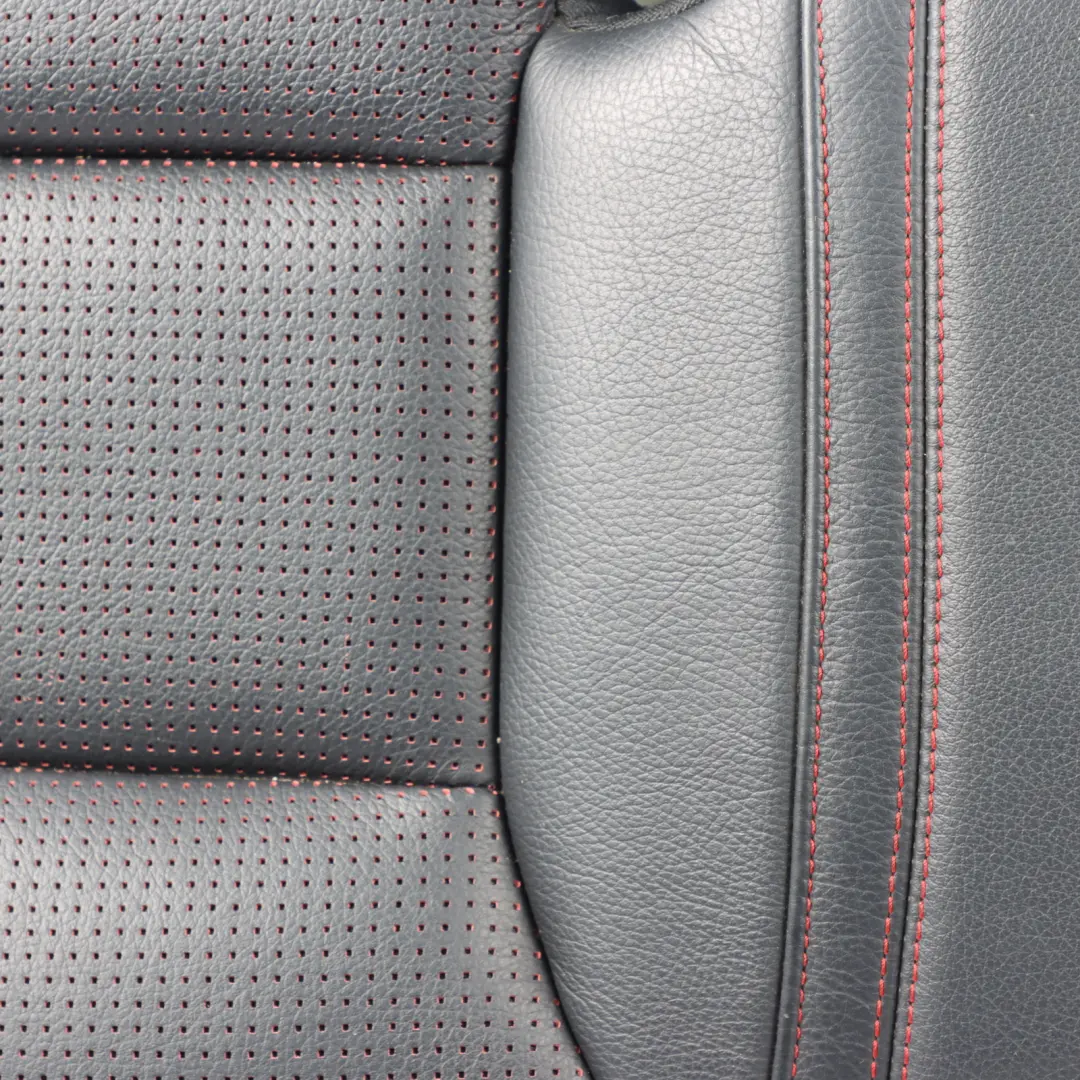 Bench Mercedes C117 W176 Couch Covering Black Leather Red Stitching to Rear Seat with Part number A1769201000 Rear Seat Bench Mercedes C117 W176 Couch Covering Black Leather Red Stitching - SKU A1769201000-1 - Part number A1769201000