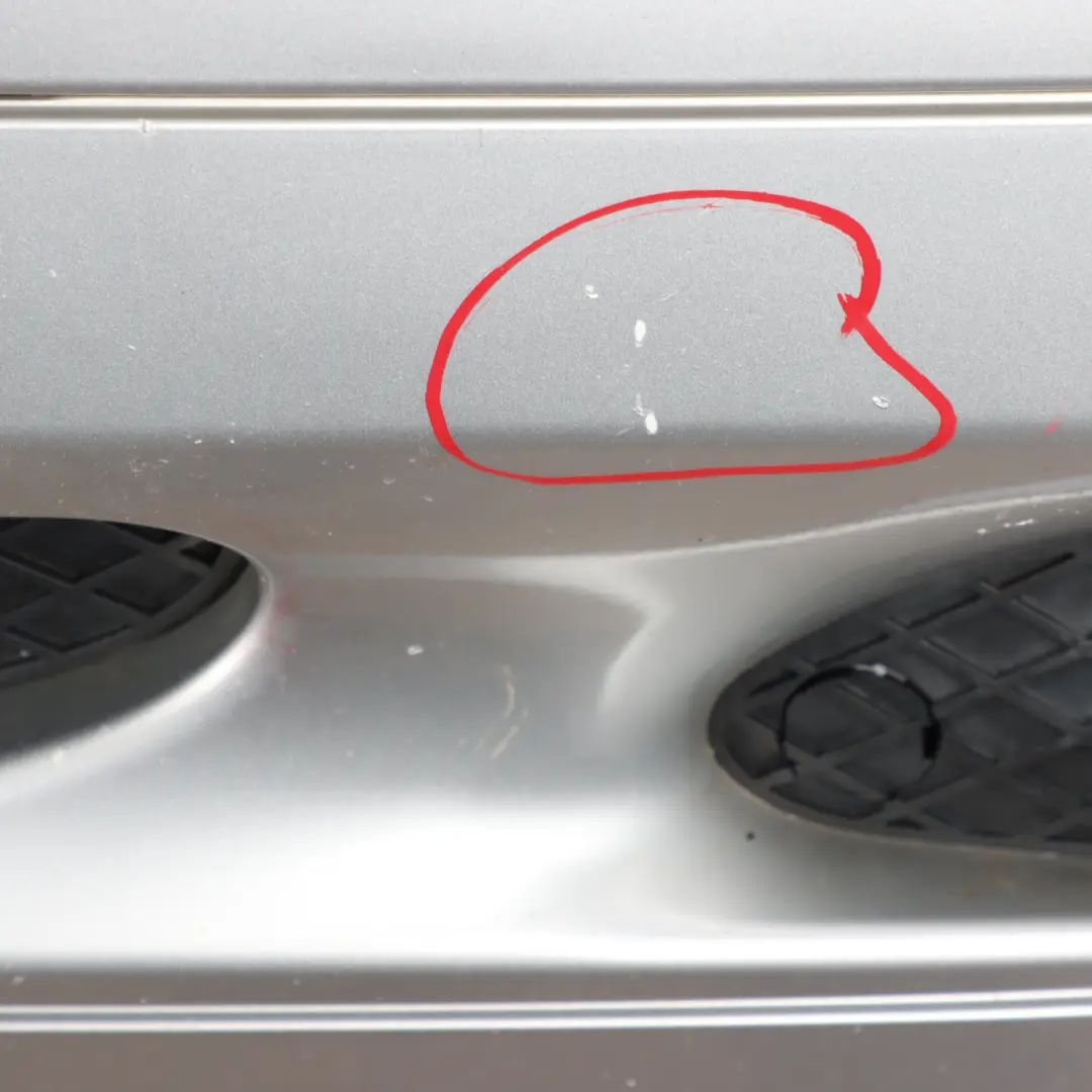 Front Bumper Trim Panel Brilliant Silver Metallic - 744 to Mercedes W203 with Part number A2038853025 Mercedes W203 Front Bumper Trim Panel Brilliant Silver Metallic - 744 - SKU A2038853025-BS1 - Part number A2038853025