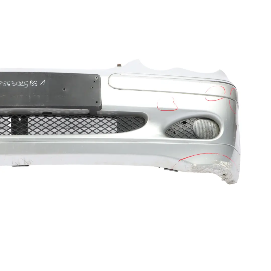 Mercedes W203 Front Bumper Trim Panel Brilliant Silver Metallic - 744 - SKU A2038853025-BS1 - Part number A2038853025