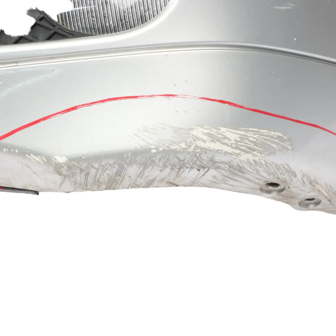 Front Bumper Trim Panel Brilliant Silver Metallic - 744 to Mercedes W203 with Part number A2038853025 Mercedes W203 Front Bumper Trim Panel Brilliant Silver Metallic - 744 - SKU A2038853025-BS1 - Part number A2038853025