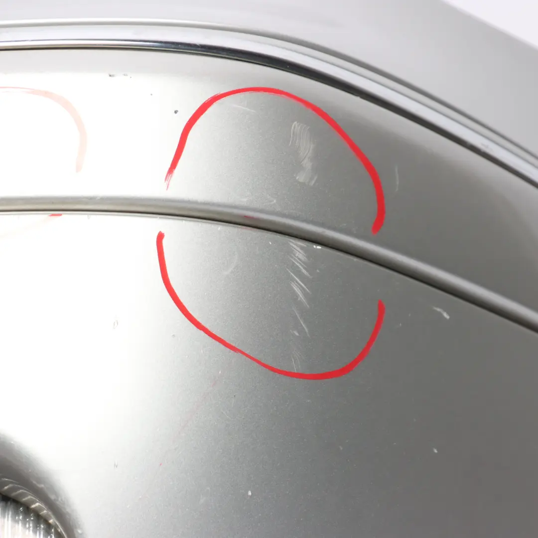 Front Bumper Trim Panel Brilliant Silver Metallic - 744 to Mercedes W203 with Part number A2038853025 Mercedes W203 Front Bumper Trim Panel Brilliant Silver Metallic - 744 - SKU A2038853025-BS1 - Part number A2038853025