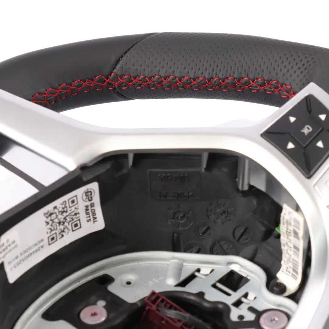 Mercedes W176 C204 NEU Schwarzes Leder Lenkrad Schaltwippe Rote Fäden - SKU A2044605203-1 - Teilenummer A2044605203