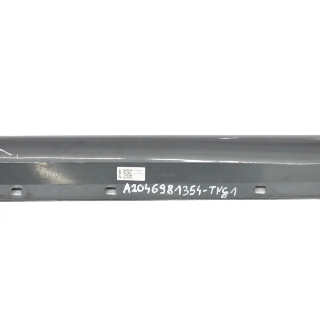 Side Skirt Cover Door Sill Panel Left N/S Tenorite Grey - 755 to Mercedes W204 with Part number A2046981354 Mercedes W204 Side Skirt Cover Door Sill Panel Left N/S Tenorite Grey - 755 - SKU A2046981354-TNG1 - Part number A2046981354