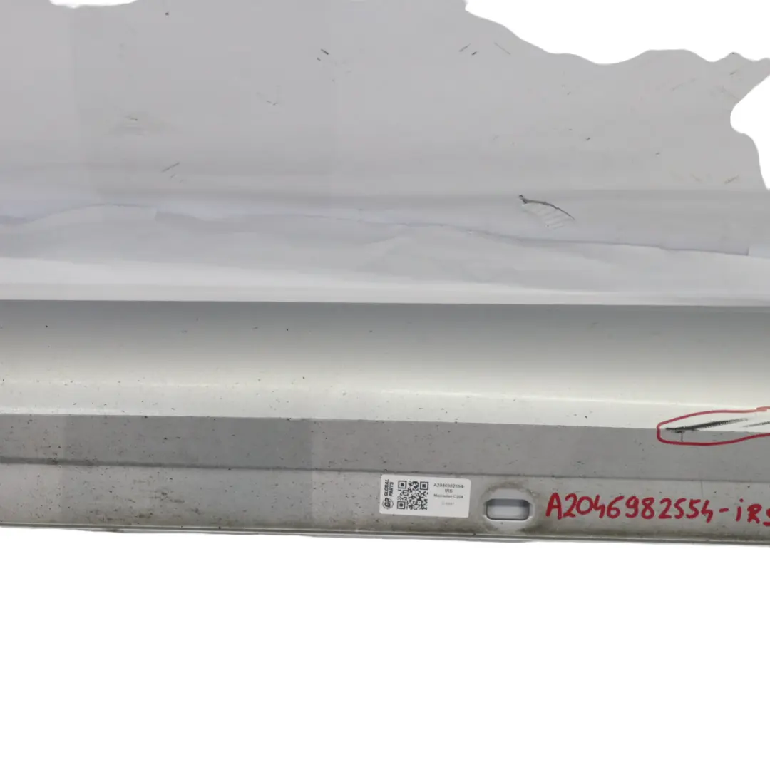 Mercedes C204 AMG Side Skirt Styling Door Sill Cover Left N/S Iridium Silver 775 - SKU A2046982554-IRS - Part number A2046982554