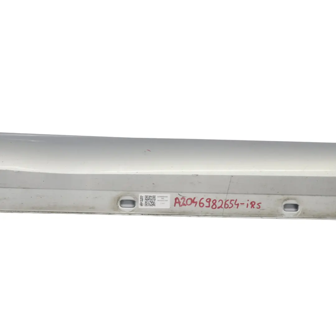 Mercedes C204 AMG Side Skirt Door Sill Cover Right O/S Iridium Silver - 775 - SKU A2046982654-IRS - Part number A2046982654
