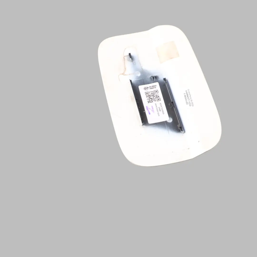 Fill Flap Fuel Tank Cap Cover Trim Diamond White Metallic - 799 to Mercedes S204 with Part number A2047540009 Mercedes S204 Fill Flap Fuel Tank Cap Cover Trim Diamond White Metallic - 799 - SKU A2047540009-DWM - Part number A2047540009