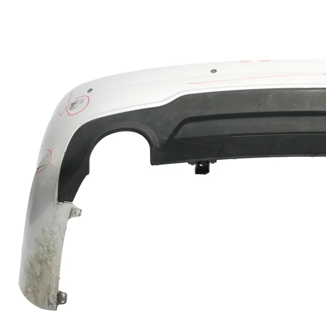 Bumper Trim Panel Cover Iridium Silver Metallic - 775 to Mercedes W204 AMG Rear with Part number A2048809347 Mercedes W204 AMG Rear Bumper Trim Panel Cover Iridium Silver Metallic - 775 - SKU A2048809347-IRS2 - Part number A2048809347