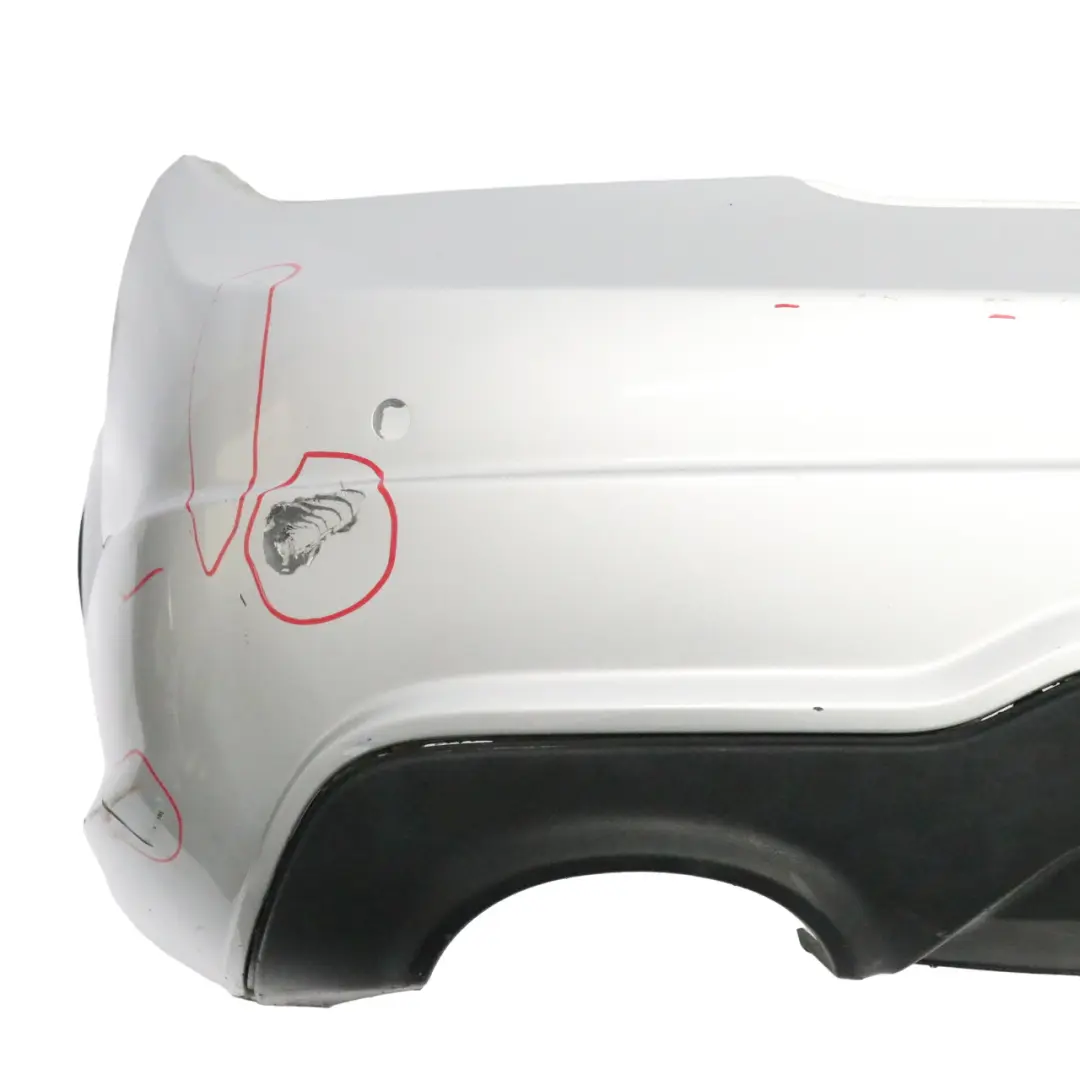 Bumper Trim Panel Cover Iridium Silver Metallic - 775 to Mercedes W204 AMG Rear with Part number A2048809347 Mercedes W204 AMG Rear Bumper Trim Panel Cover Iridium Silver Metallic - 775 - SKU A2048809347-IRS2 - Part number A2048809347