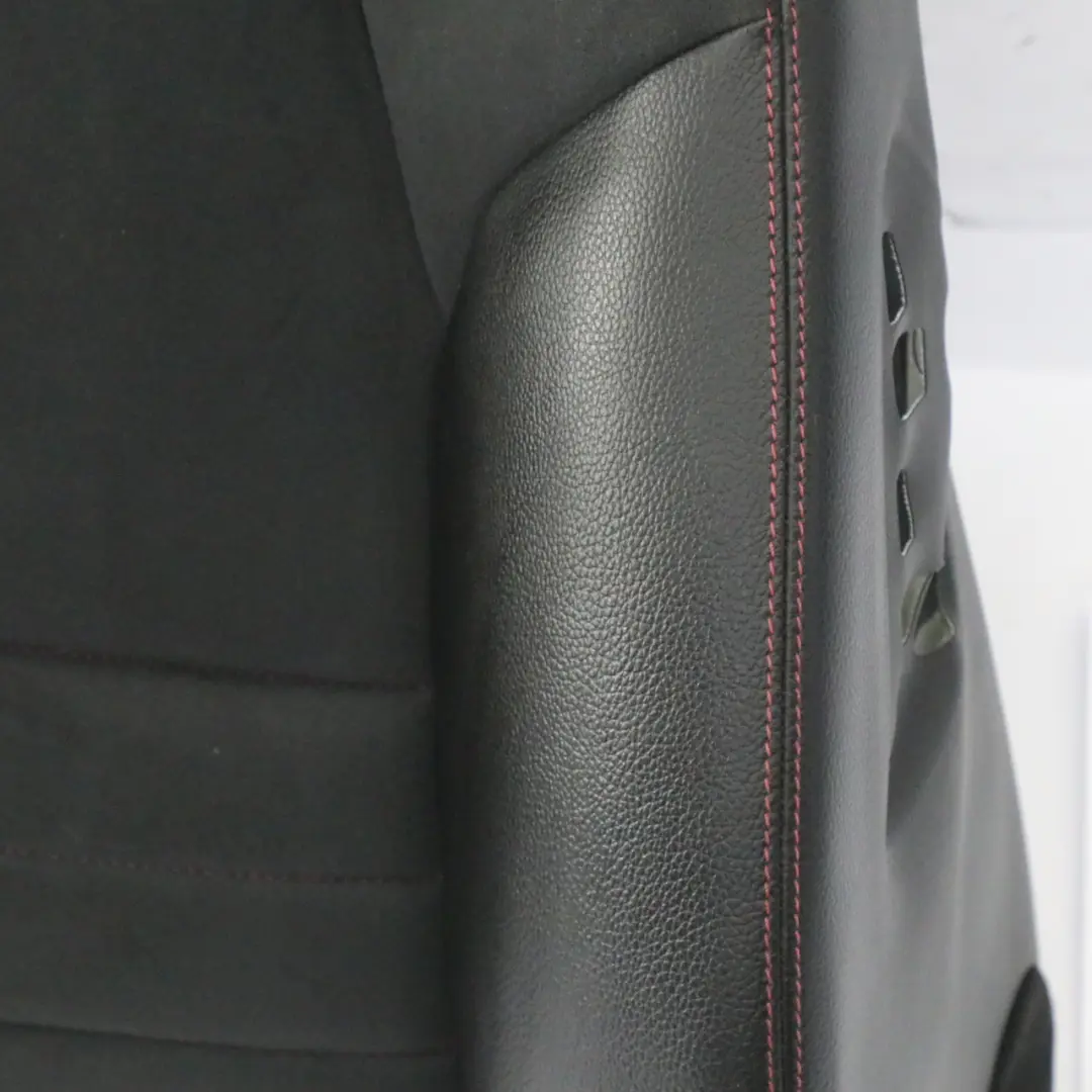 Delantero Derecho Respaldo asiento cuero Alcantara Rojo Costura para Mercedes W204 con número de pieza A2049100006 Mercedes W204 Delantero Derecho Respaldo asiento cuero Alcantara Rojo Costura - SKU A2049100006-1 - Número de pieza A2049100006