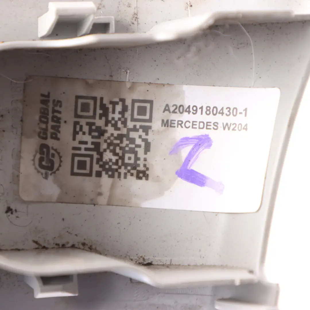 Mercedes W204 Front Seat Cover Panel Trim Inside Right Grey - SKU A2049180430-1 - Part number A2049180430