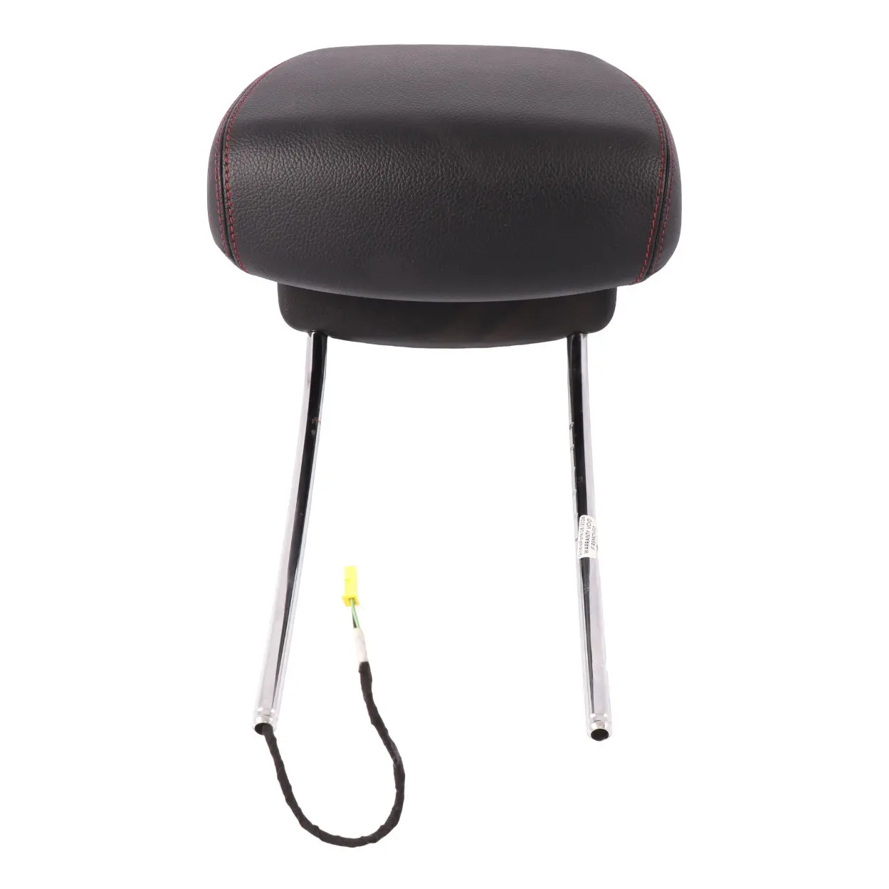 Mercedes W204 Appui-tête avant gauche droite simili cuir noir surpiqûres rouges