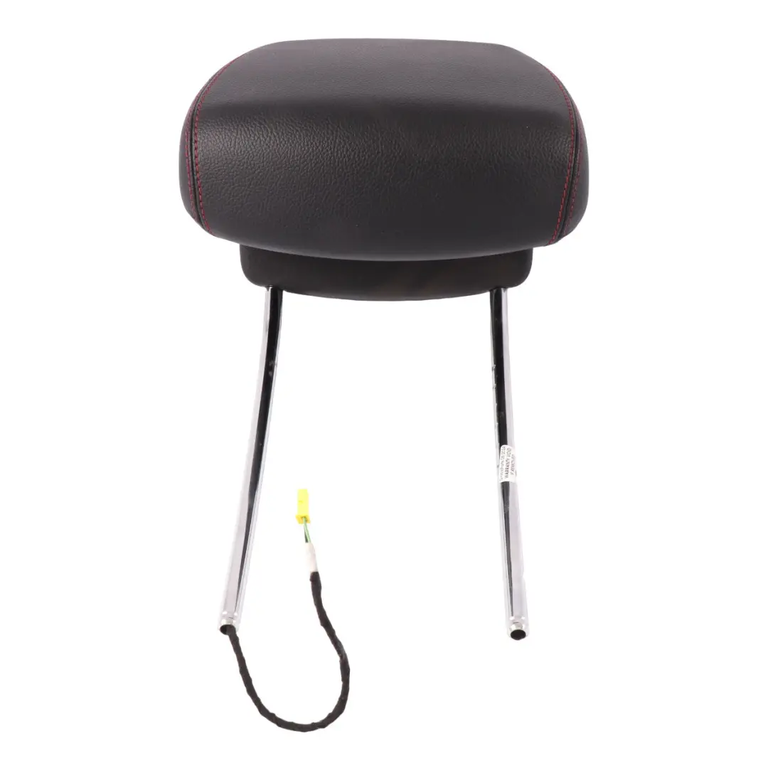 Mercedes W204 Headrest Front Left Right Black Imitation Leather Red Stitching - SKU A2049709550-1 - Part number A2049709550
