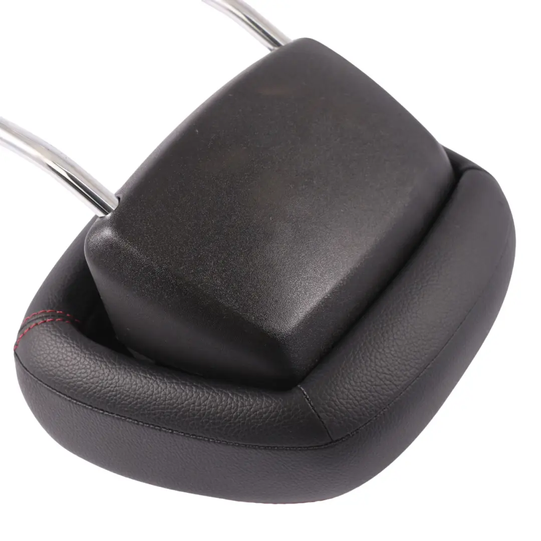 Mercedes W204 Headrest Front Left Right Black Imitation Leather Red Stitching - SKU A2049709550-1 - Part number A2049709550