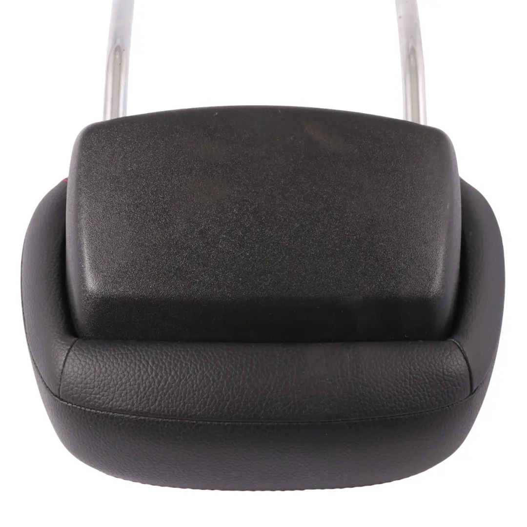 Mercedes W204 Headrest Front Left Right Black Imitation Leather Red Stitching - SKU A2049709550-1 - Part number A2049709550