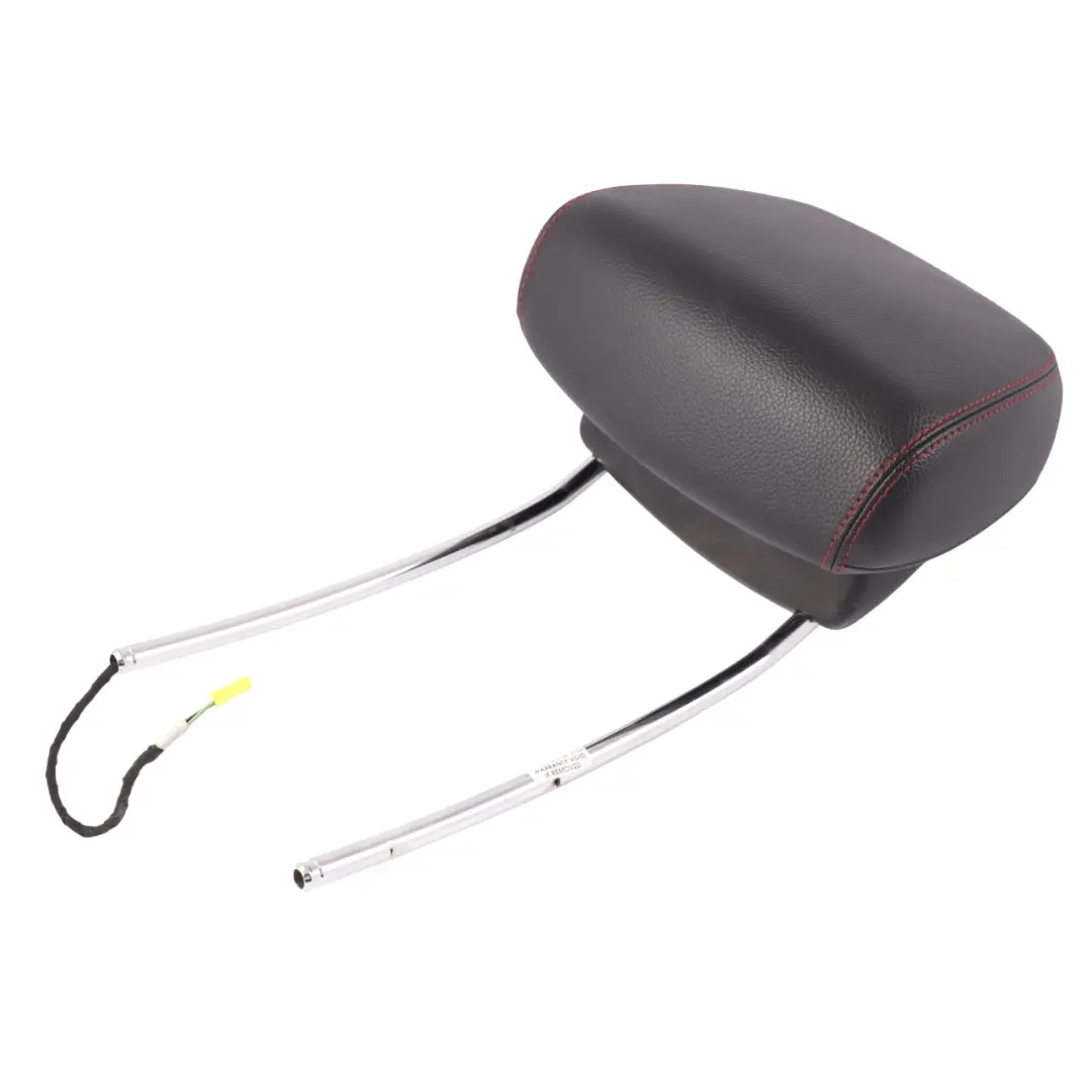 Mercedes W204 Headrest Front Left Right Black Imitation Leather Red Stitching - SKU A2049709550-1 - Part number A2049709550