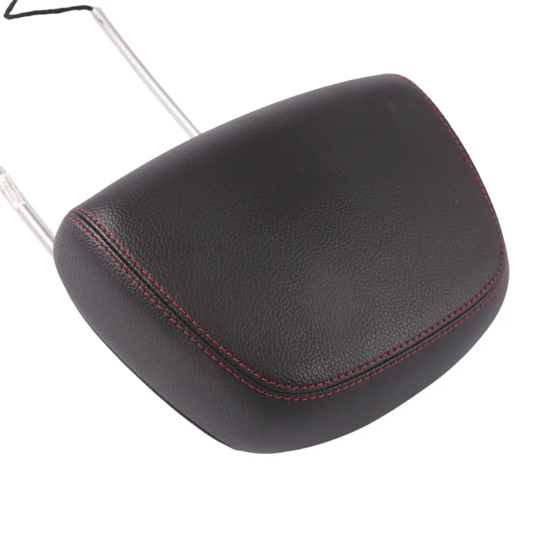 Mercedes W204 Headrest Front Left Right Black Imitation Leather Red Stitching - SKU A2049709550-1 - Part number A2049709550