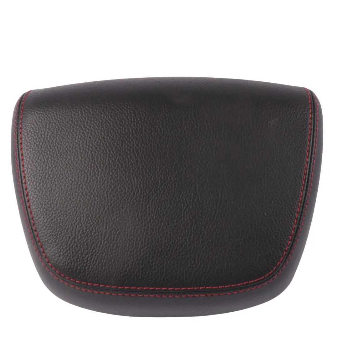 Mercedes W204 Headrest Front Left Right Black Imitation Leather Red Stitching - SKU A2049709550-1 - Part number A2049709550