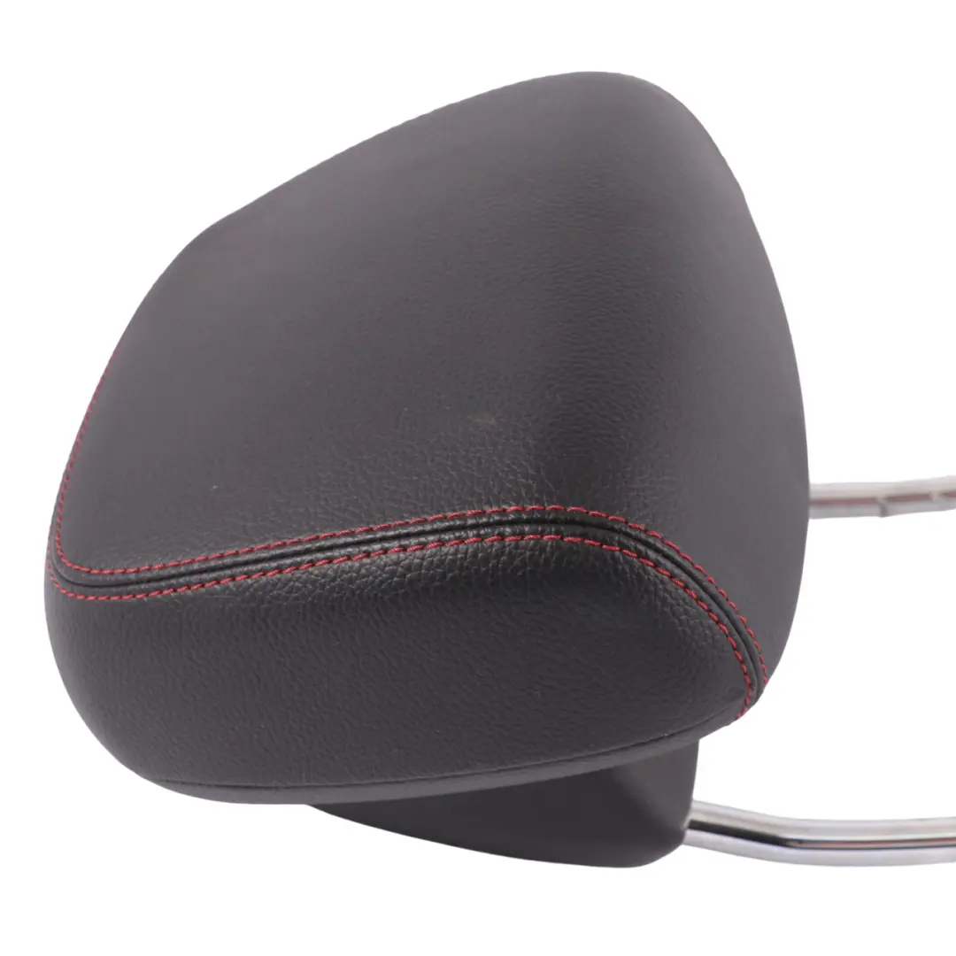 Mercedes W204 Headrest Front Left Right Black Imitation Leather Red Stitching - SKU A2049709550-1 - Part number A2049709550