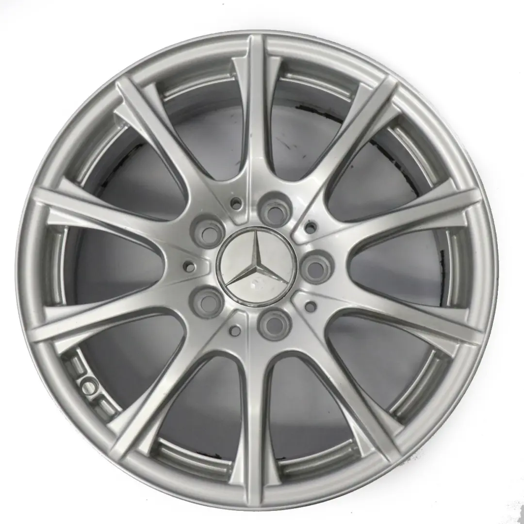 Alloy Wheel Rim 16'' 6,5J ET:38 10 Spoke to Mercedes W205 Silver with Part number A2054012400 Mercedes W205 Silver Alloy Wheel Rim 16'' 6,5J ET:38 10 Spoke - SKU A2054012400-4 - Part number A2054012400