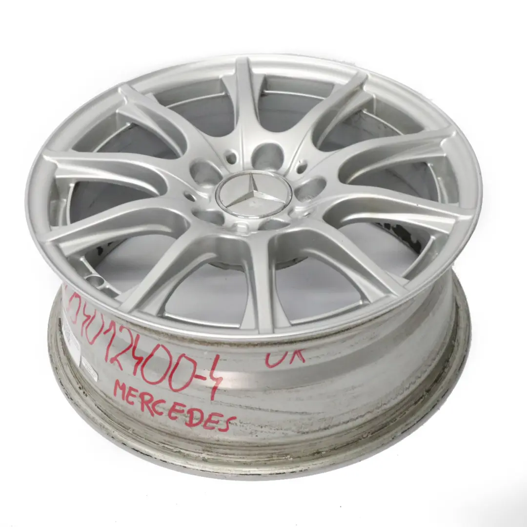 Mercedes W205 Silver Alloy Wheel Rim 16'' 6,5J ET:38 10 Spoke - SKU A2054012400-4 - Part number A2054012400
