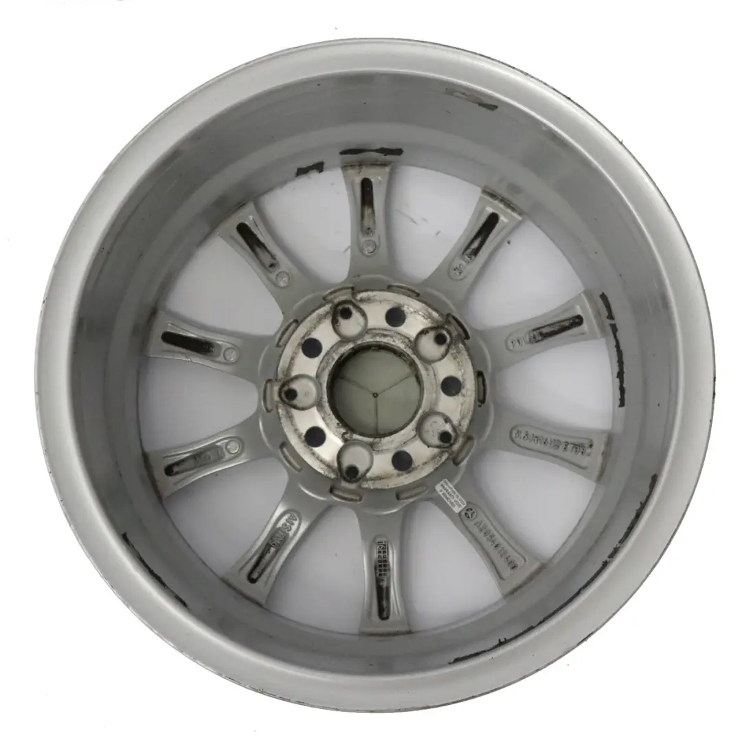 Alloy Wheel Rim 16'' 6,5J ET:38 10 Spoke to Mercedes W205 Silver with Part number A2054012400 Mercedes W205 Silver Alloy Wheel Rim 16'' 6,5J ET:38 10 Spoke - SKU A2054012400-4 - Part number A2054012400