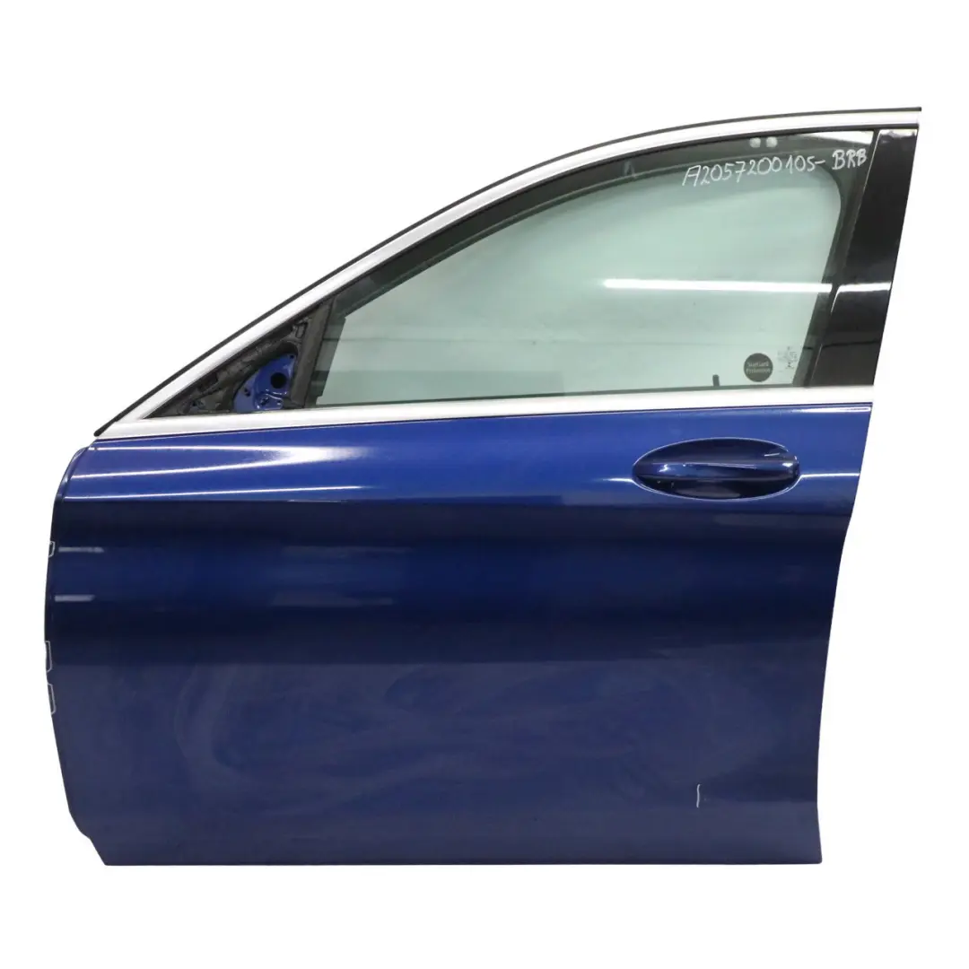 Puerta Delantera Izquierda Azul Brillante Metalizado - 896 para Mercedes W205 con número de pieza A2057200105 Mercedes W205 Puerta Delantera Izquierda Azul Brillante Metalizado - 896 - SKU A2057200105-BRB - Número de pieza A2057200105