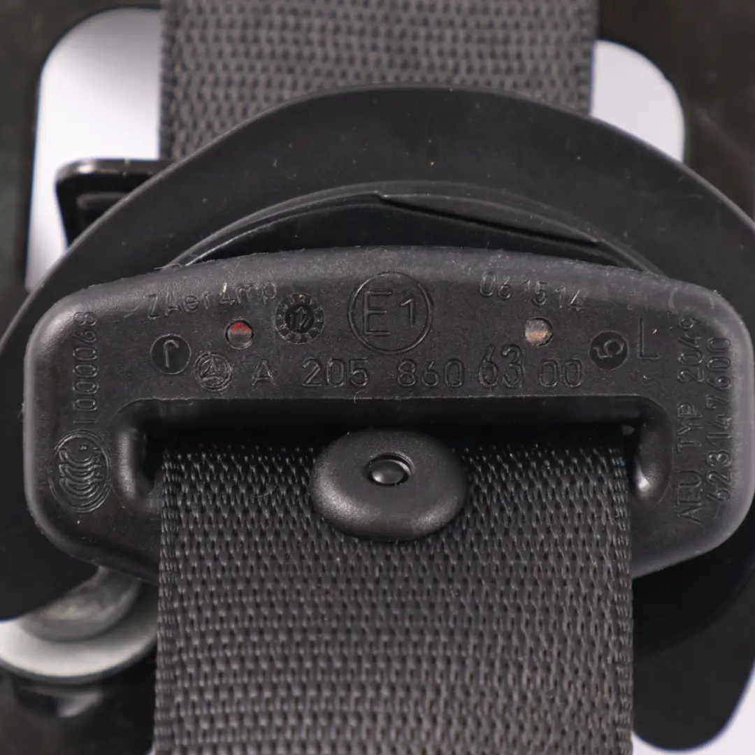 Mercedes W205 Seatbelt Front Left N/S Seat Safety Upper Belt - SKU A2058606300 - Part number A2058606300