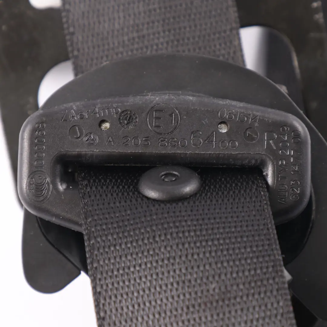 Mercedes W205 Seatbelt Front Right O/S Seat Safety Upper Belt - SKU A2058606400 - Part number A2058606400