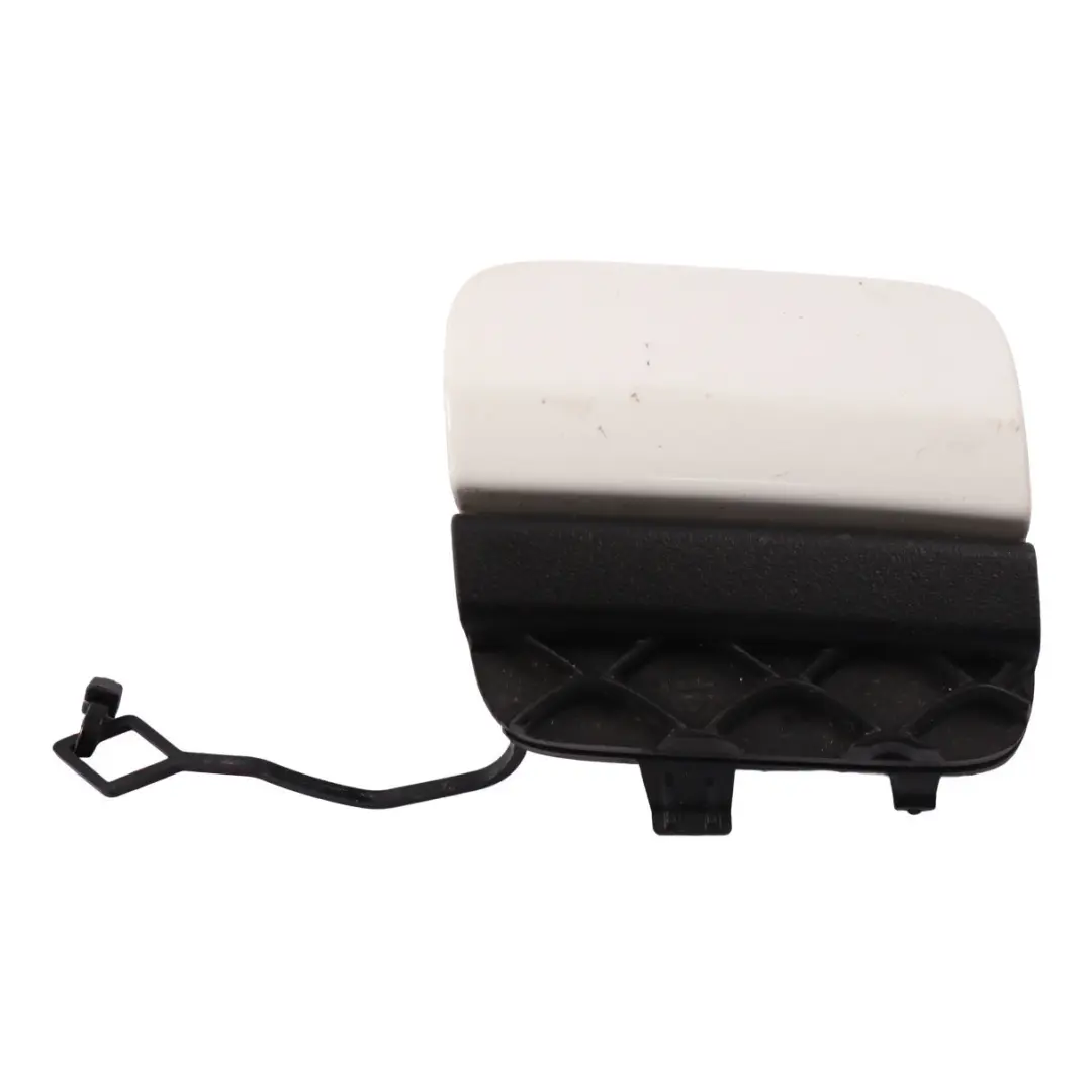 Bumper Towing Eye Cover AMG Polar White - 149 to Mercedes W205 Rear with Part number A2058850256 Mercedes W205 Rear Bumper Towing Eye Cover AMG Polar White - 149 - SKU A2058850256-POL - Part number A2058850256