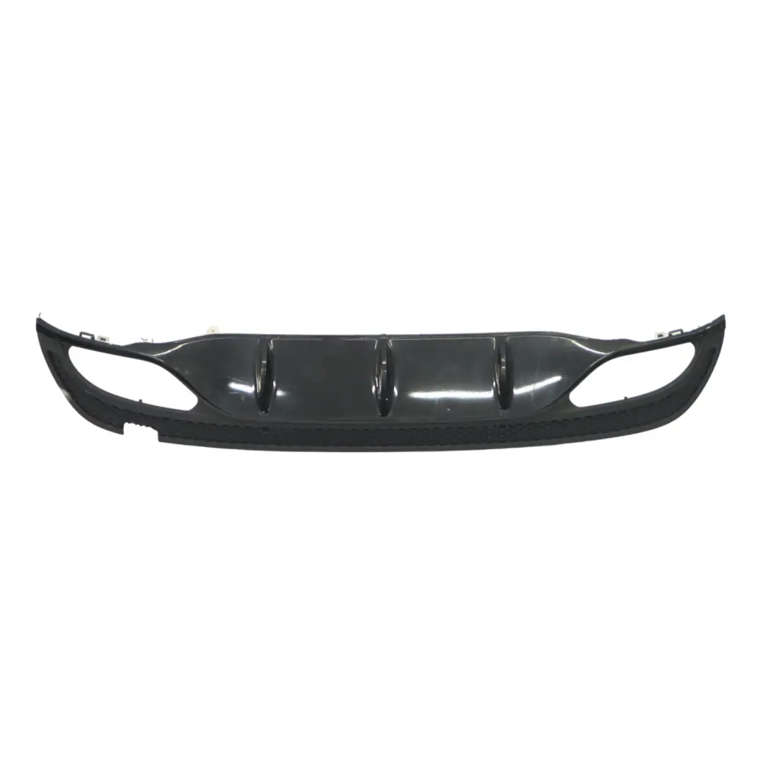 Mercedes W205 AMG pare-chocs arrière diffuseur inférieur panneau Obsidian Black - SKU A2058857338-OB - Numéro de pièce A2058857338