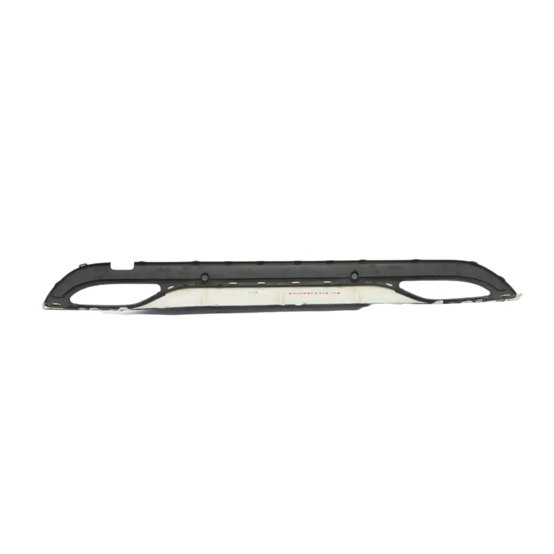 Mercedes W205 AMG pare-chocs arrière diffuseur inférieur panneau Obsidian Black - SKU A2058857338-OB - Numéro de pièce A2058857338