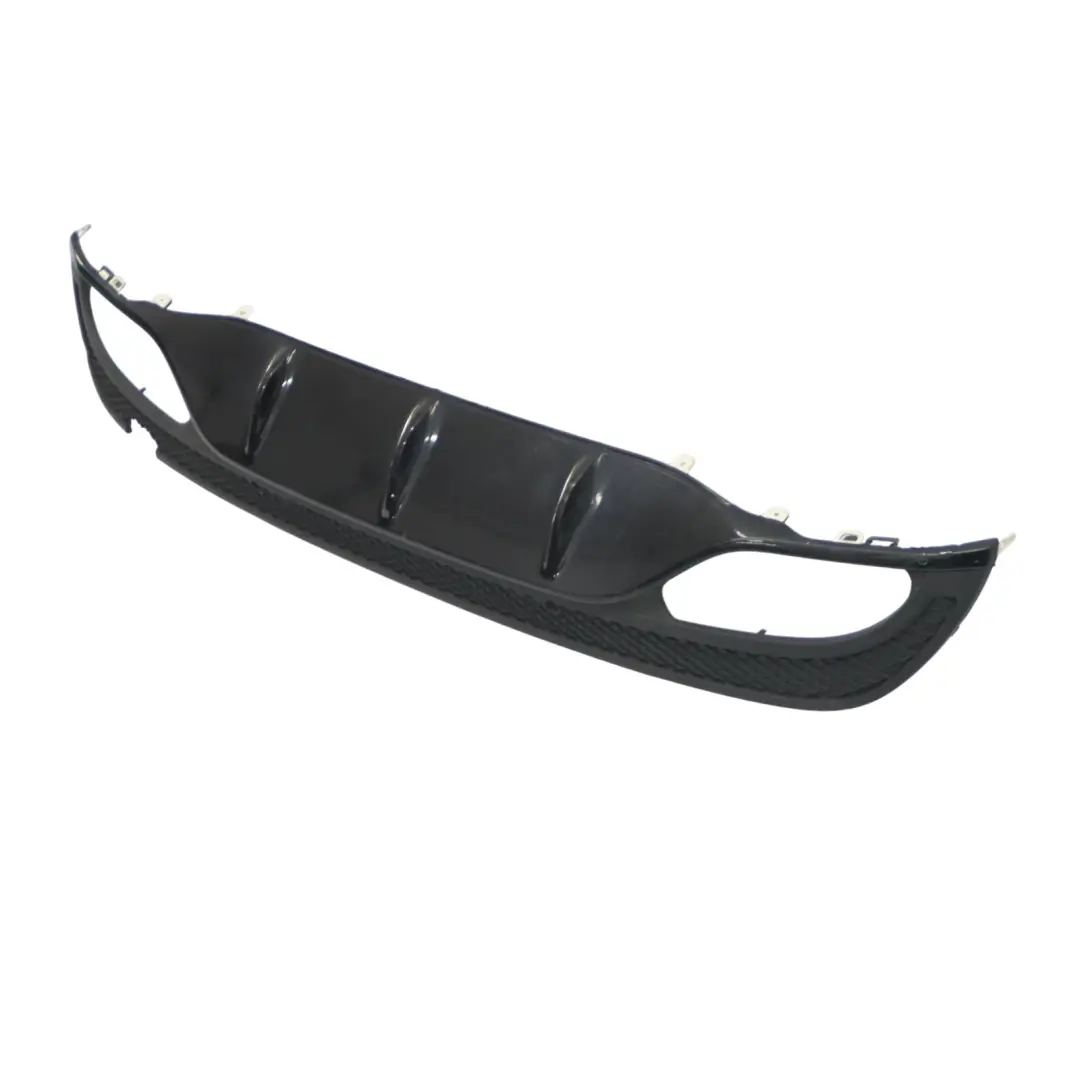 Mercedes W205 AMG pare-chocs arrière diffuseur inférieur panneau Obsidian Black - SKU A2058857338-OB - Numéro de pièce A2058857338
