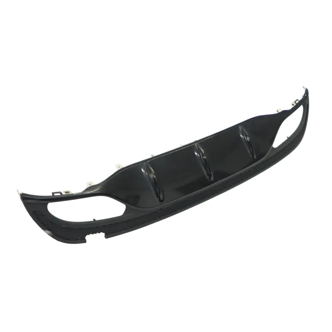 Mercedes W205 AMG pare-chocs arrière diffuseur inférieur panneau Obsidian Black - SKU A2058857338-OB - Numéro de pièce A2058857338