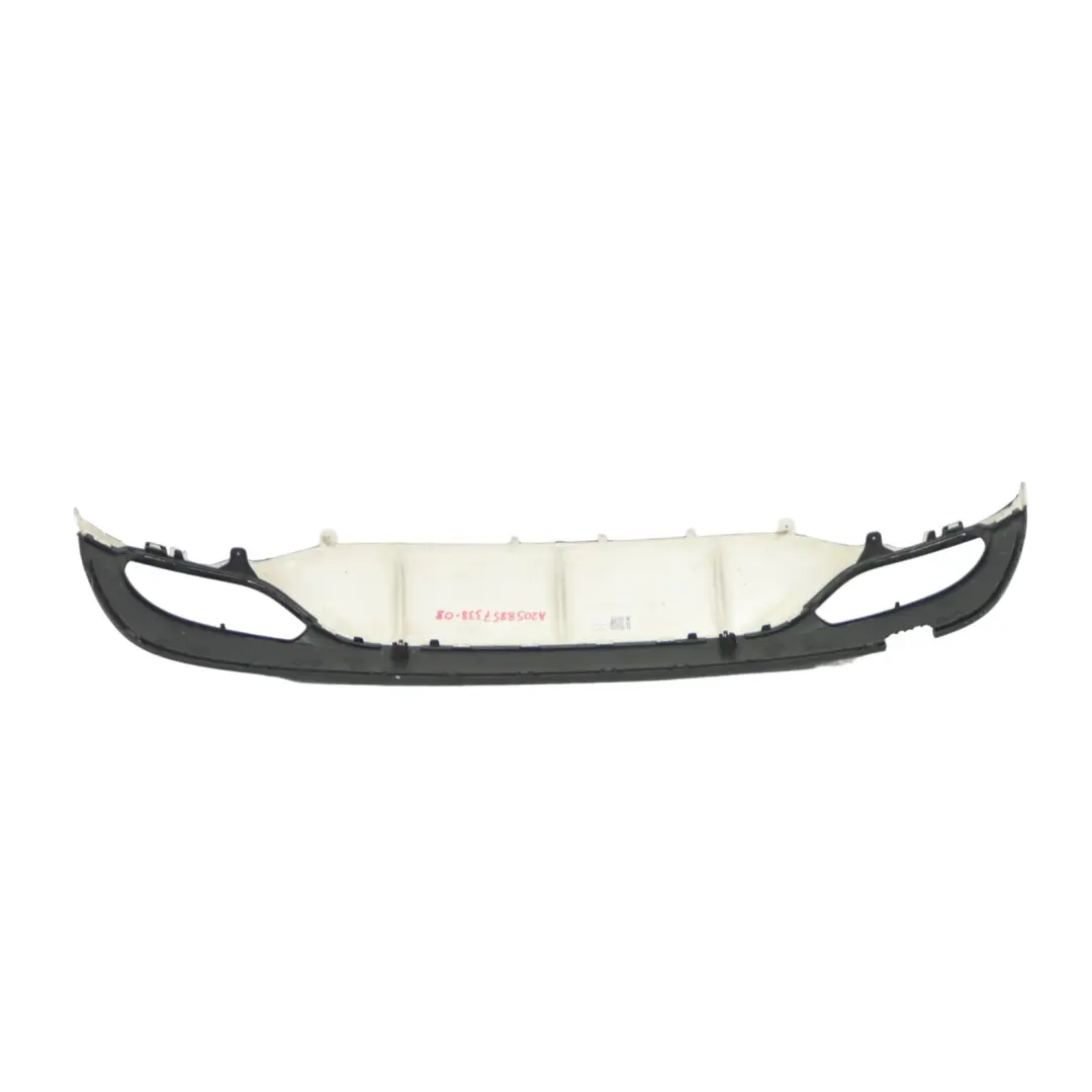 Mercedes W205 AMG pare-chocs arrière diffuseur inférieur panneau Obsidian Black - SKU A2058857338-OB - Numéro de pièce A2058857338