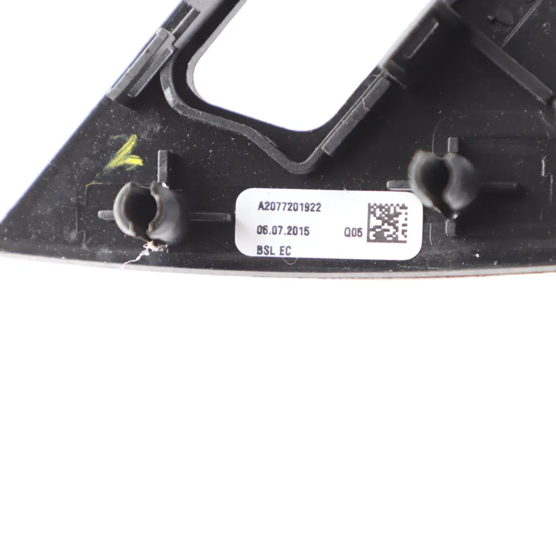 W207 Front Door Left N/S Lining Cover Trim Panel Black Ash Wood to Mercedes with Part number A2077201922 Mercedes W207 Front Door Left N/S Lining Cover Trim Panel Black Ash Wood - SKU A2077201922 - Part number A2077201922