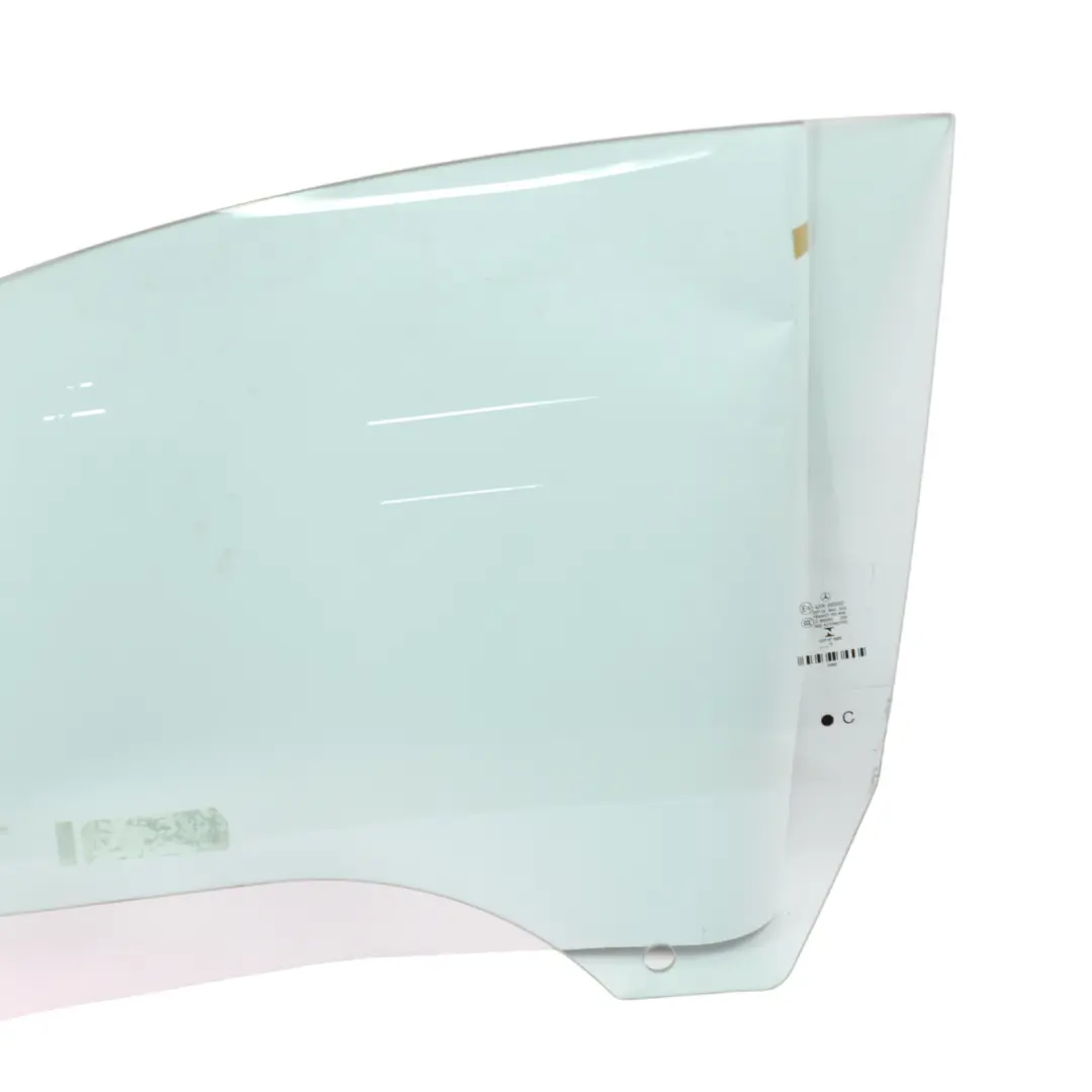 Mercedes W207 Door Window Glass Front Left N/S Green AS2 - SKU A2077250100 - Part number A2077250100
