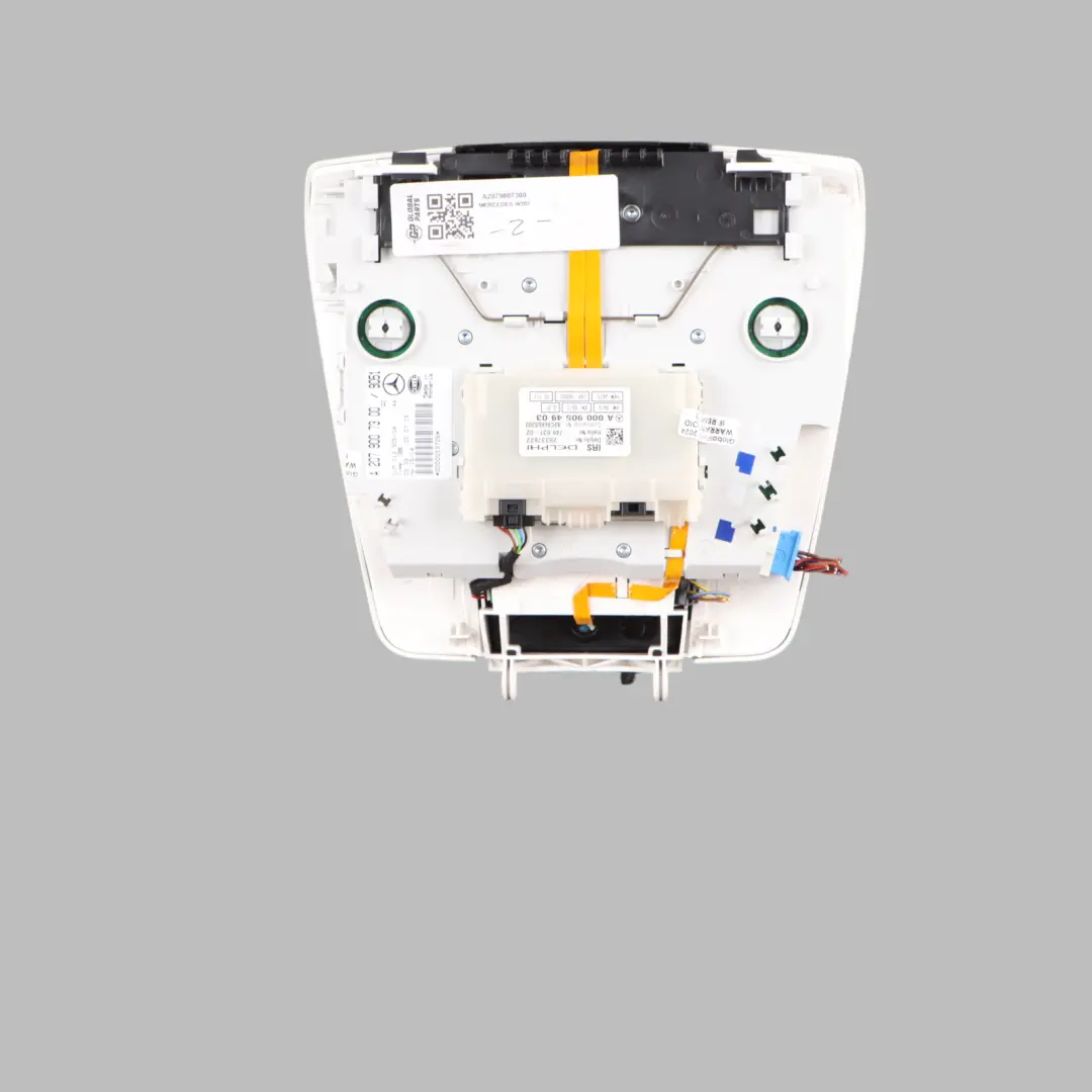 Headliner Reading Interior Light Button Switch Panel to Mercedes C207 with Part number A2079007300 Mercedes C207 Headliner Reading Interior Light Button Switch Panel - SKU A2079007300 - Part number A2079007300