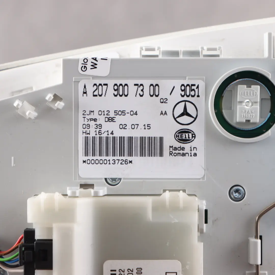 Headliner Reading Interior Light Button Switch Panel to Mercedes C207 with Part number A2079007300 Mercedes C207 Headliner Reading Interior Light Button Switch Panel - SKU A2079007300 - Part number A2079007300