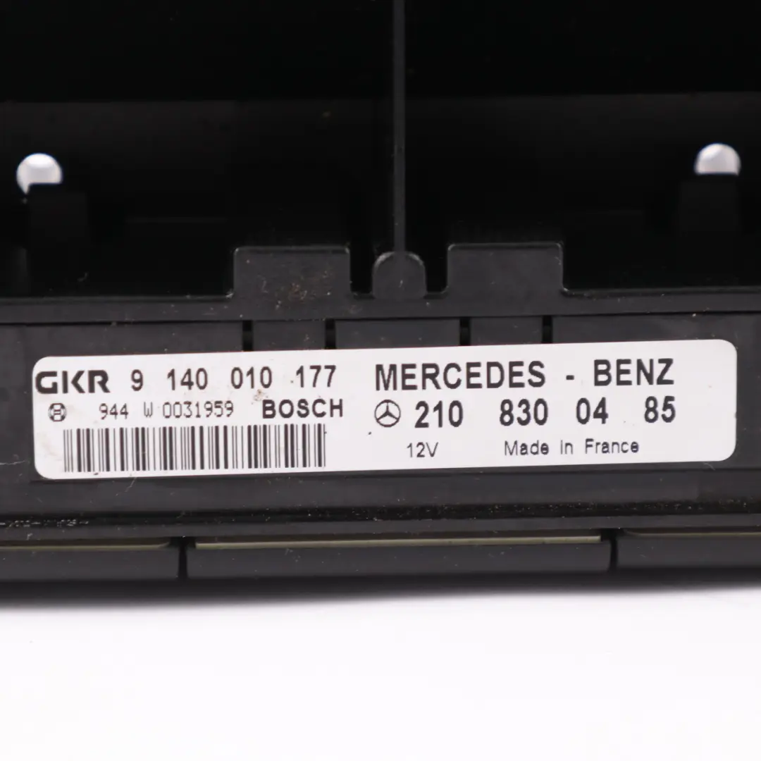 Mercedes W140 A/C Climate Control Heat Unit Switch Panel - SKU A2108300485 - Part number A2108300485