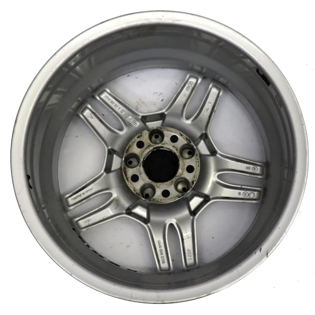 Alloy Rim 18" 8J ET:30 5 Hole to Mercedes W211 AMG Silver Wheel with Part number A2114012602 Mercedes W211 AMG Silver Wheel Alloy Rim 18" 8J ET:30 5 Hole - SKU A2114012602-1 - Part number A2114012602