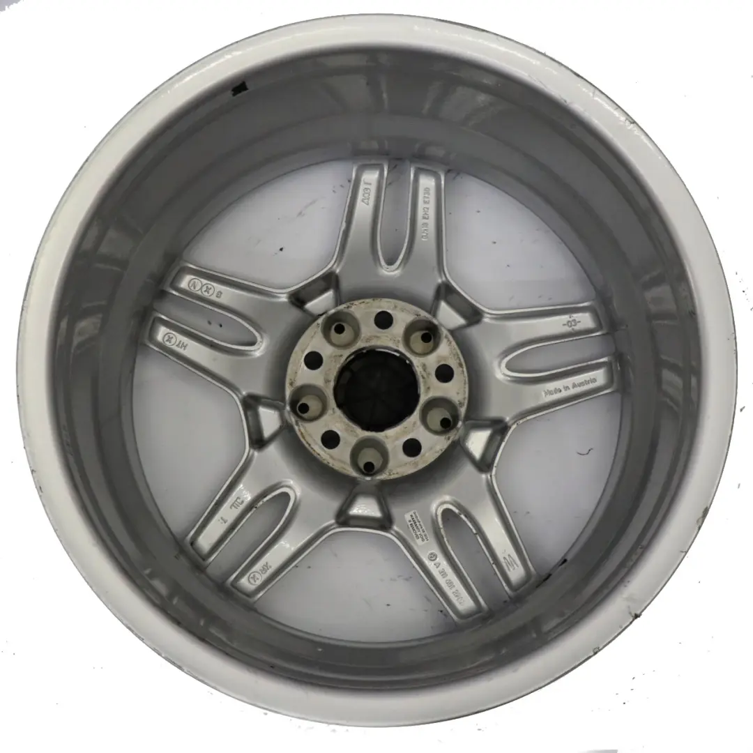  Llanta aleación trasera Mercedes W211 AMG 18" 9J 5 radios dobles - SKU A2114012702-1 - Número de pieza A2114012702