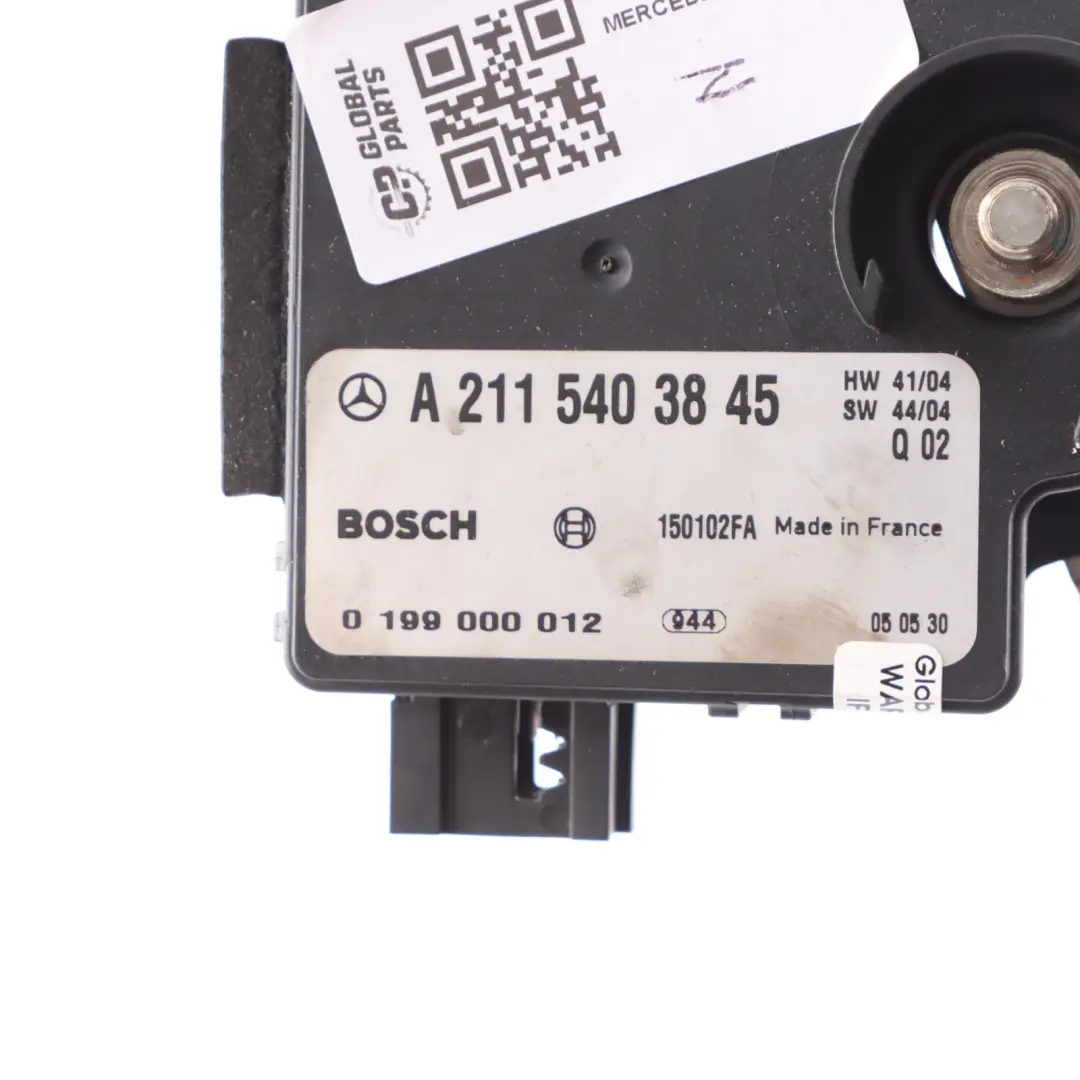 Mercedes W211 Battery Module Trunk Relay Control Module Unit - SKU A2115403845 - Part number A2115403845