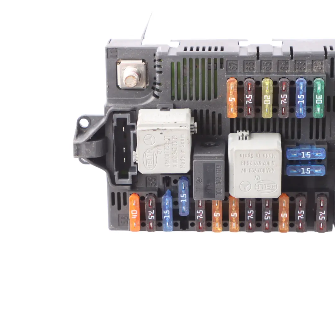 Fuse Box Control Unit SAM Module Relay to Mercedes W211 with Part number A2115453101 Mercedes W211 Fuse Box Control Unit SAM Module Relay - SKU A2115453101 - Part number A2115453101