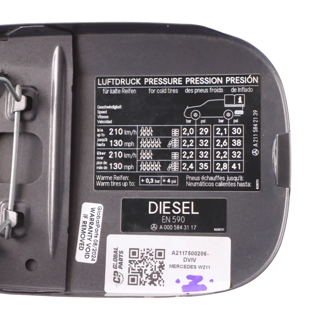 Filler Fill In Flap Cap Cover Varicolor Cashmere - 036 to Mercedes W211 Fuel with Part number A2117500206 Mercedes W211 Fuel Filler Fill In Flap Cap Cover Varicolor Cashmere - 036 - SKU A2117500206-DVIV - Part number A2117500206